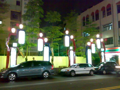 台中天津前段造型意象夜景